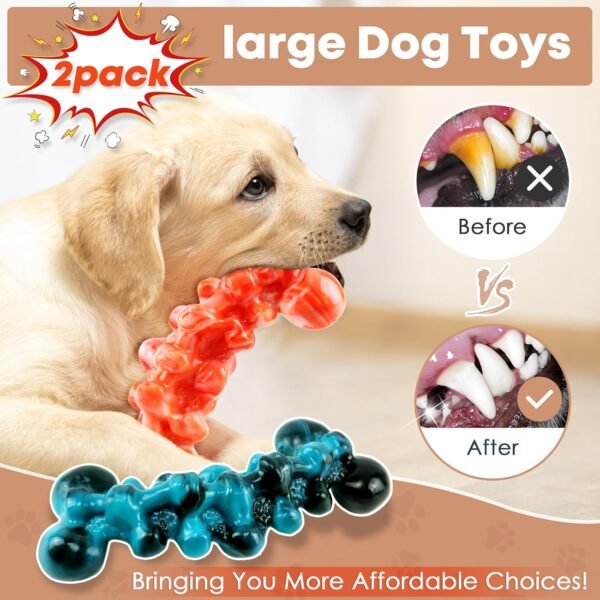 WOWBALA 2 Pack Large Dog Chew Toys - Image 3